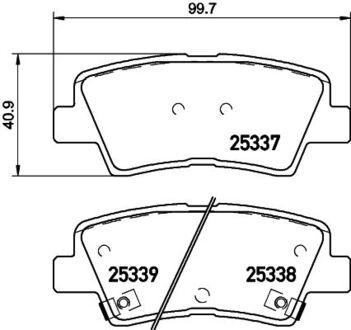 Тормозные накладки BREMBO P30101