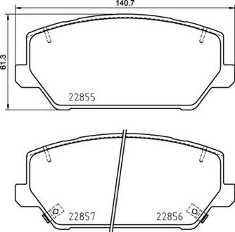 Гальмівні колодки дискові BREMBO P30102