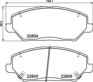 Гальмівні колодки дискові BREMBO P30110