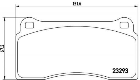 Комплект тормозных колодок, дисковый тормоз BREMBO P 36 018