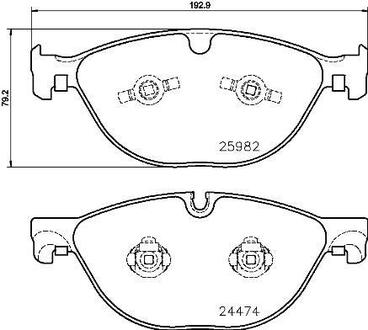 Колодки гальмівні JAGUAR F BREMBO P36029