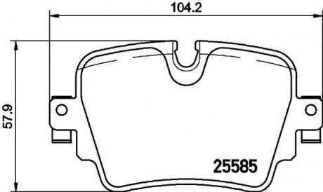 Гальмівні колодки (набір) BREMBO P36032