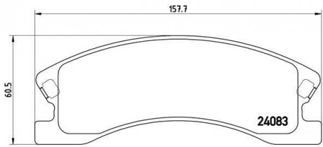 КОЛОДКИ ТОРМОЗНЫЕ ПЕРЕДНИЕ JEEP GRAND CHEROKEE II 02 BREMBO P 37 008