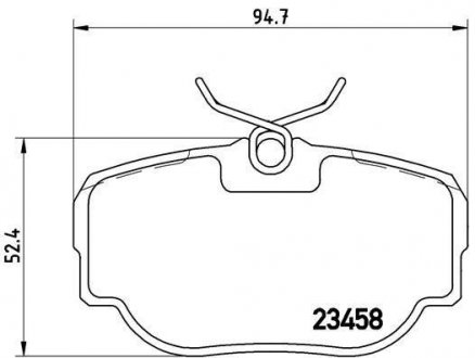 Колодки торм.зад. BREMBO P 44 009