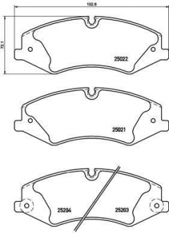 Тормозные колодки BREMBO P44022