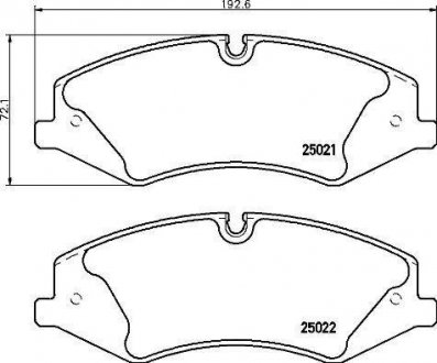 Колодки торм.пер. BREMBO P 44 024