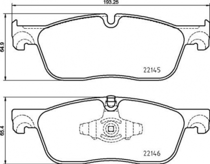 Тормозные колодки BREMBO P44026