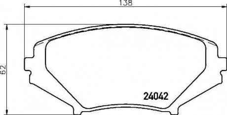 Колодки гальмівні дискові BREMBO P 49 034