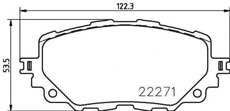 Тормозные накладки BREMBO P49054