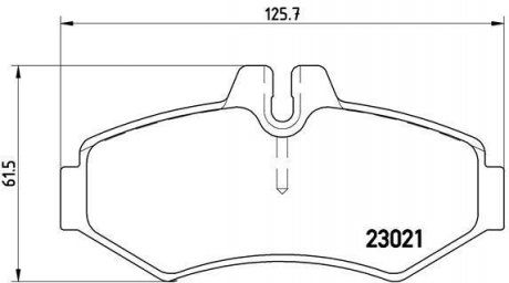 Гальмівні колодки задні MERCEDES-BENZ/PUCH/VW BREMBO P50020