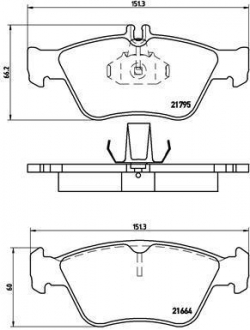 Тормозные колодки BREMBO P50023