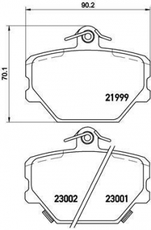 Тормозные колодки BREMBO P50038