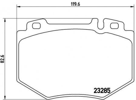 Тормозные колодки дисковые, к-кт. BREMBO P 50 048