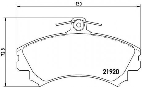 Комплект тормозных колодок BREMBO P 50 055