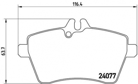 Тормозные колодки BREMBO P50056