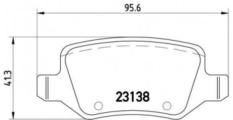 Колодки торм.зад. BREMBO P50090