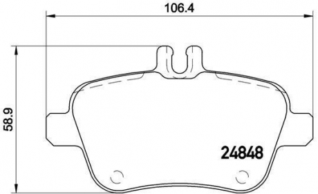 Тормозные колодки BREMBO P50091