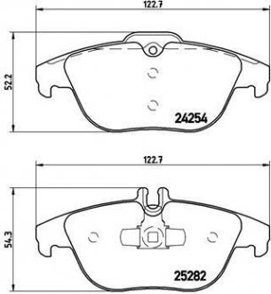 Комплект тормозных колодок BREMBO P50104