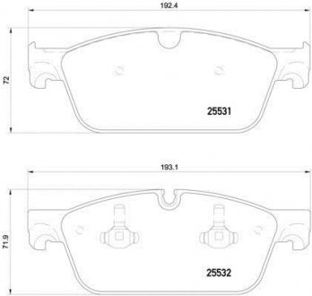 Комплект тормозных колодок BREMBO P 50 112