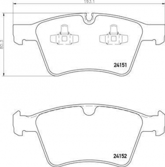 Тормозные колодки BREMBO P50115