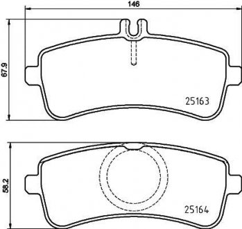 Комплект тормозных колодок BREMBO P50132