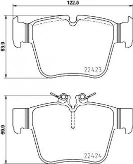 Комплект тормозных колодок BREMBO P50133