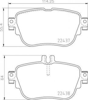 Колодки гальмівні MERCEDES tyі.. BREMBO P50136