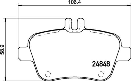 Колодки гальмівніTYL MB A W176 12- BREMBO P50140