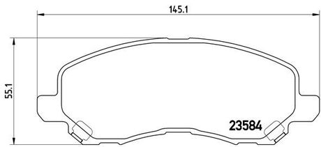 Гальмівні колодки, тюнінг BREMBO P54030X