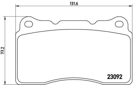 Комплект тормозных колодок BREMBO P 54 040