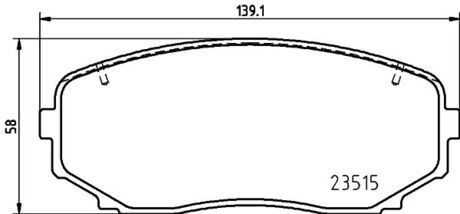 Тормозные накладки BREMBO P54060