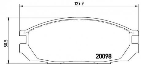 Дисковые тормозные колодки компл. BREMBO P 56 020