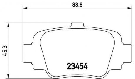 Дисковые тормозные колодки компл. BREMBO P 56 032