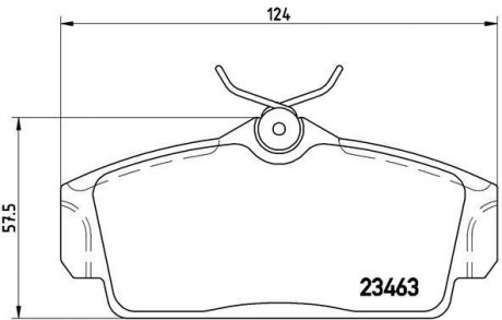 Тормозные колодки дисковые, к-кт. BREMBO P 56 036