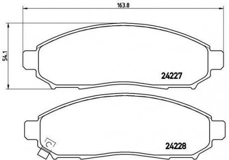 Колодки торм.пер./дат. BREMBO P 56 059