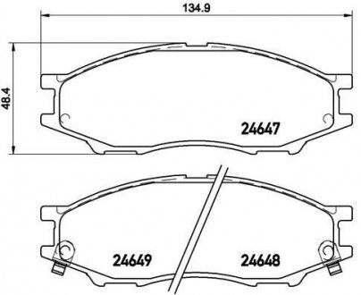 Комплект тормозных колодок BREMBO P 56 083