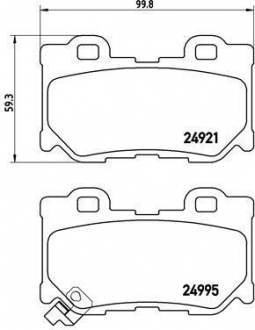 Тормозные колодки BREMBO P56095