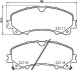 Гальмівні колодки пер. QX50/Q70/Q60/Navara/Qashqai/Murano/Pathfinder P56106