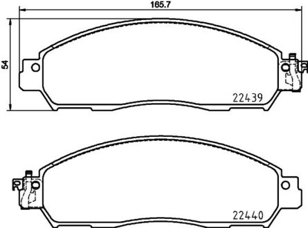 К-т торм. колодок Fr NI Navara (D23) 15- BREMBO P56118