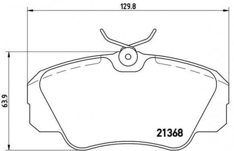 Гальмівні колодки, дискове гальмо (набір) BREMBO P 59 016