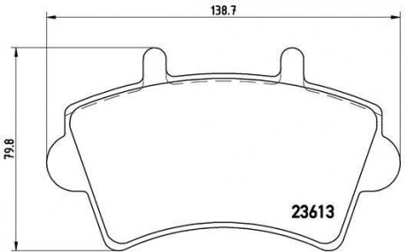 Комплект тормозных колодок BREMBO P 59 039