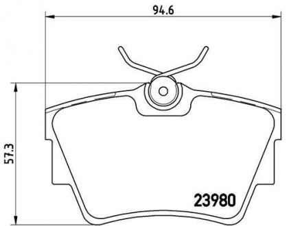 Комплект гальмівних колодок з 4 шт. дисків BREMBO P59041