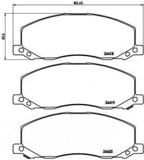 Комплект тормозных колодок BREMBO P 59 058