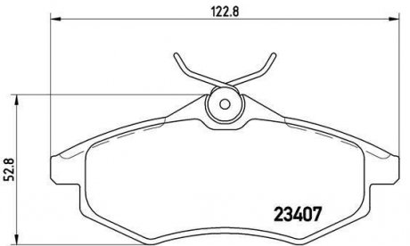 Тормозные колодки дисковые, к-кт. BREMBO P 61 074