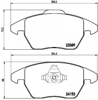 Колодки тормозные BREMBO P 61 076