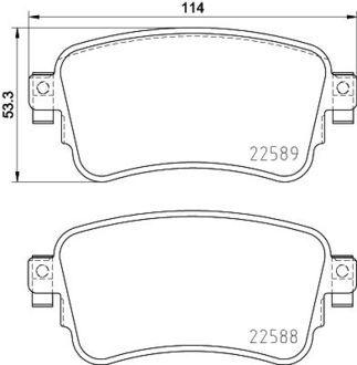 Гальмівні колодки дискові BREMBO P61133