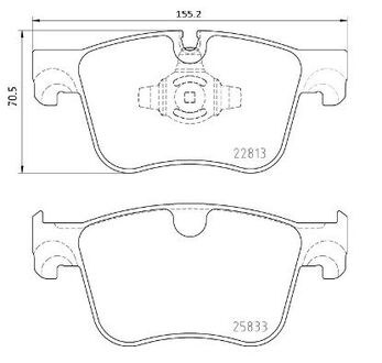 Тормозные накладки BREMBO P61135