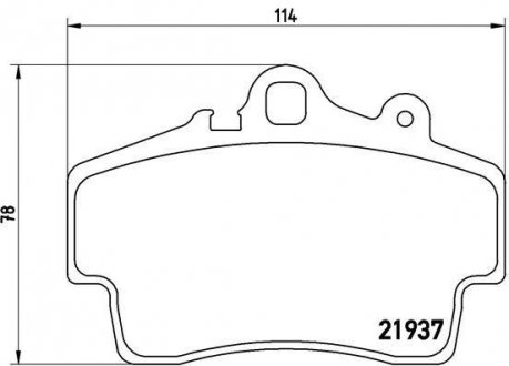 Гальмівні колодки, дискове гальмо (набір) BREMBO P 65 007