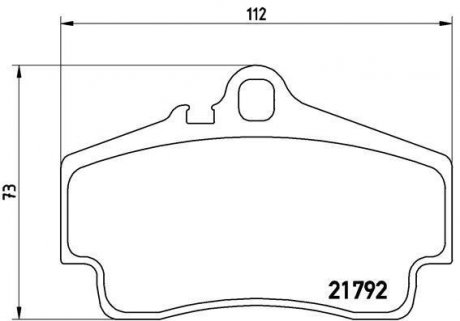 Гальмівні колодки, дискове гальмо (набір) BREMBO P 65 008