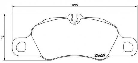 Гальмівні колодки, дискове гальмо (набір) BREMBO P 65 018